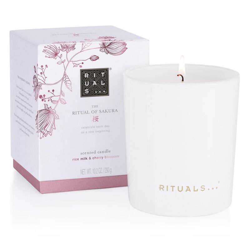 Ritual of Sakura Scented Candle, €19.50 at Rituals Grafton Street and Arnotts.