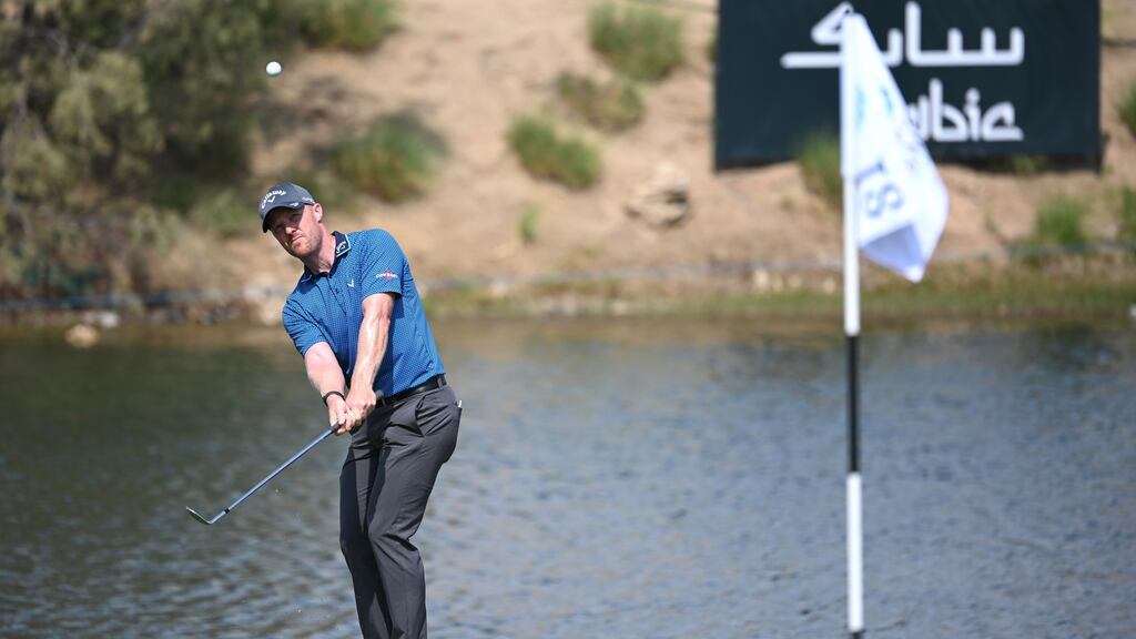 David Horsey during day one of the Saudi International. Photograph: Getty Images