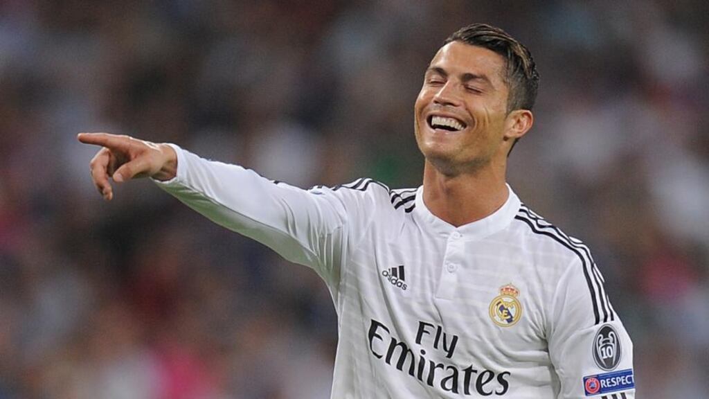 Former Manchester United star Cristiano Ronaldo in Real Madrid colours. Photograph: Denis Doyle/Getty Images