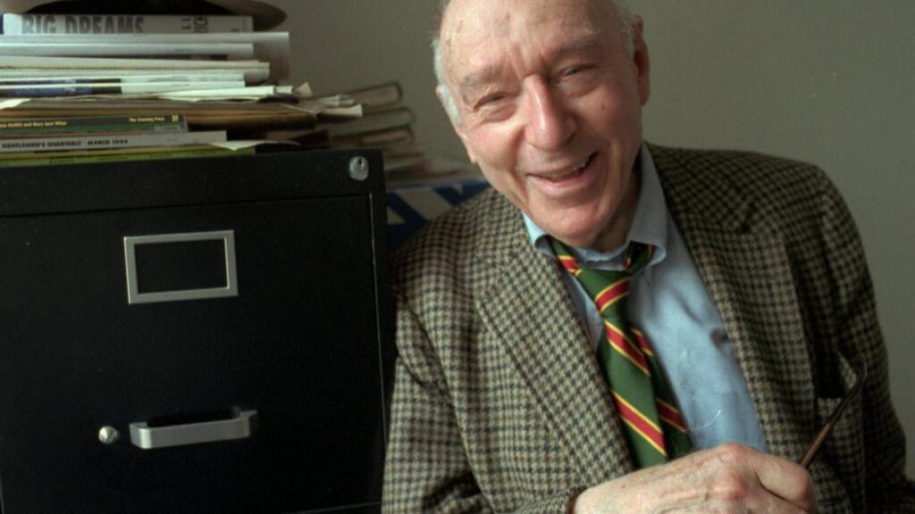 Joseph Mitchell  in his office at The New Yorker Magazine in New York, 1994. Photograph: AP Photo/Wyatt Counts)