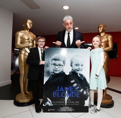 Baz Ashmawy with star Claudia Scanlon and co-star and cousin Daniel Collins.