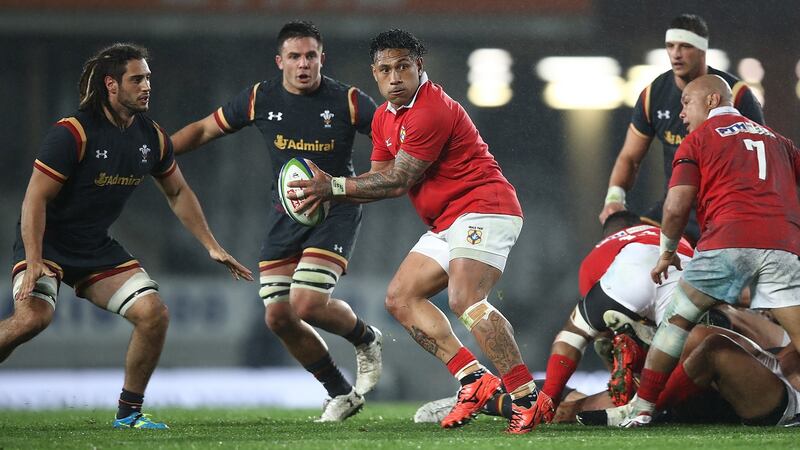 Sonatane Takulua in action against Wales in 2017. Photograph: Phil Walker/Getty
