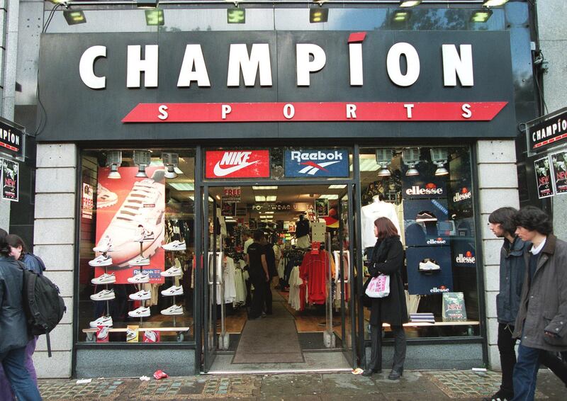 A former Champion Sports shop on O'Connell Street, Dublin. Photograph Paddy Whelan