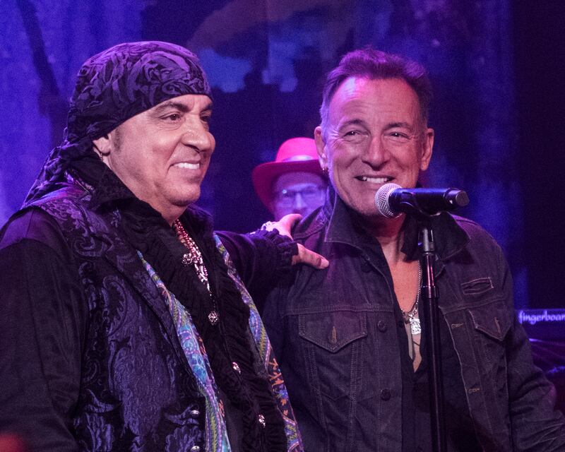 Stevie Van Zandt and Bruce Springsteen on stage in 2019. Photograph: Debra L Rothenberg/Getty