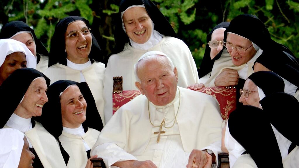 For my foremothers, the Pope had power – the spiritual aphrodisiac which kept them in their place. But Pope John Paul II was a pin-up of a higher order. Photograph: Daniel Dal Zennaro/Reuters