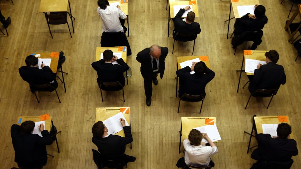 The latest data shows a record 64 per cent of students from disadvantaged or Deis schools went to third level last year, up from 57 per cent in 2019. File photograph: David Jones/PA Wire