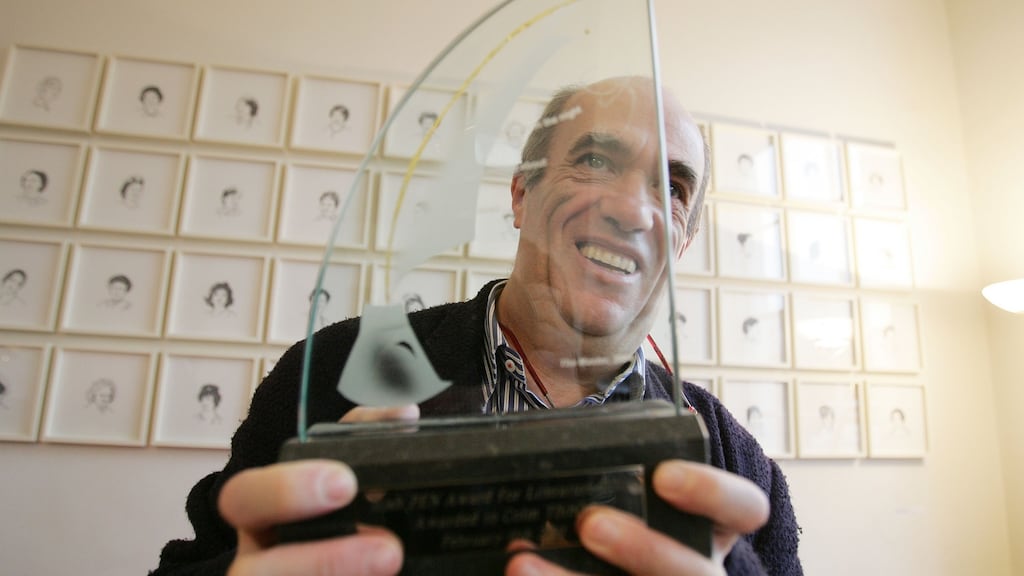 Colm Tóibín, after winning the 2010 Irish PEN Award for contribution to Irish Literature. Photograph: Alan Betson