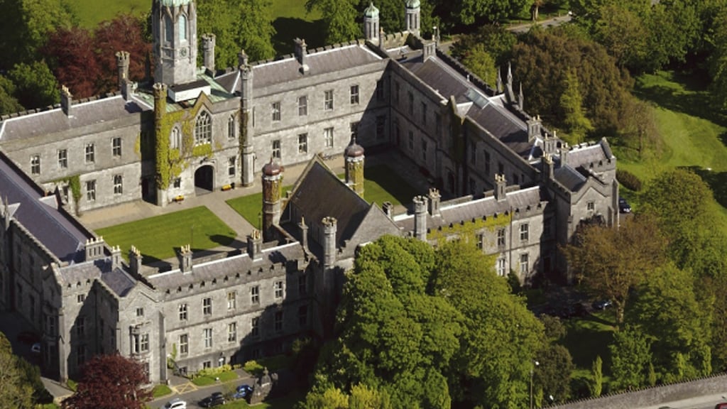 Aerial photo of NUI Galway Quadrangle. NUIG was the only Irish university to move up in the rankings of the world’s top 200 universities.