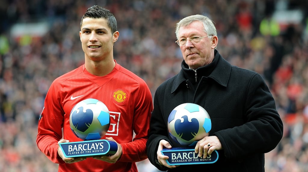 Cristiano Ronaldo has said Alex Ferguson was the main reason behind his return to Manchester United. Photograph: Martin Rickett/PA