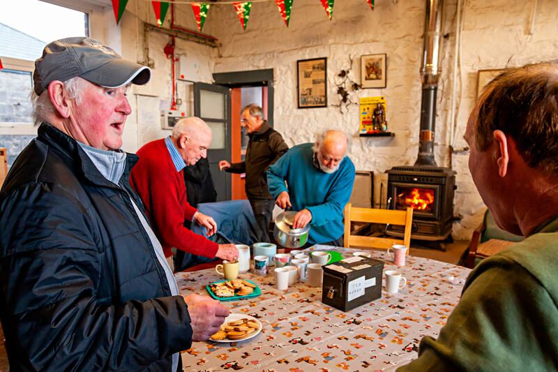 Tea and biscuit time at the Irish Men's Sheds Association
