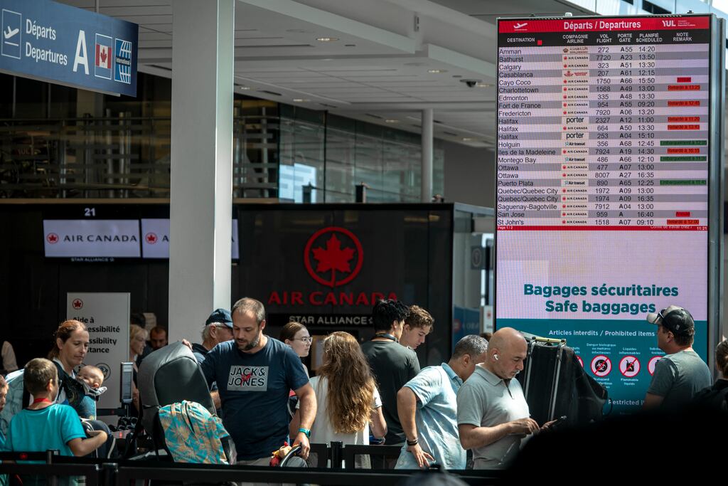 More than 10,000 Air Canada flight attendants are due to walk off the job as of 7am Irish time on Saturday. Photograph: Getty Images