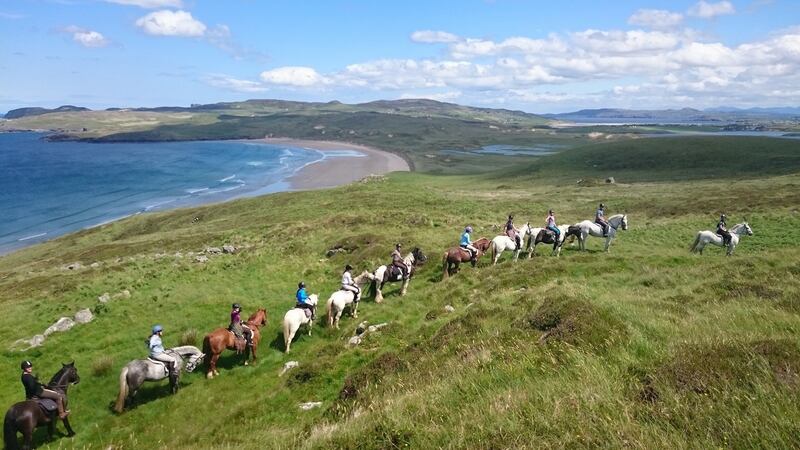 Dunfanaghy Stables at Arnolds Hotel in Co Donegal offers a variety of horse-riding packages