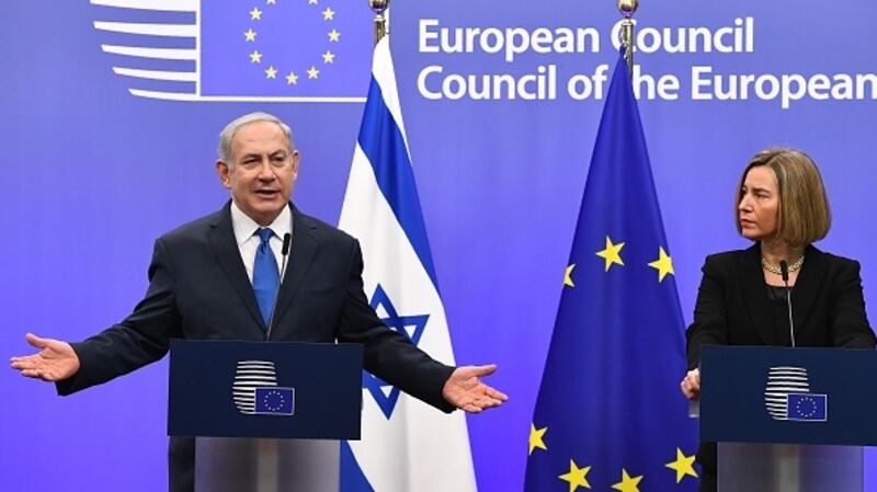 The European Union has been hopelessly divided on the response to what would amount to the burial of the two-state solution. File photograph: Getty Images