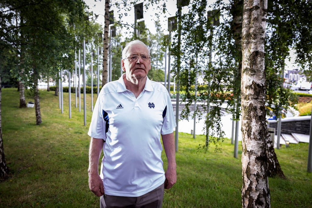 'I think it is probably highly unlikely that anyone ever will be held accountable.' Michael Gallagher at Omagh Memorial Garden. Photograph: Joe Dunne