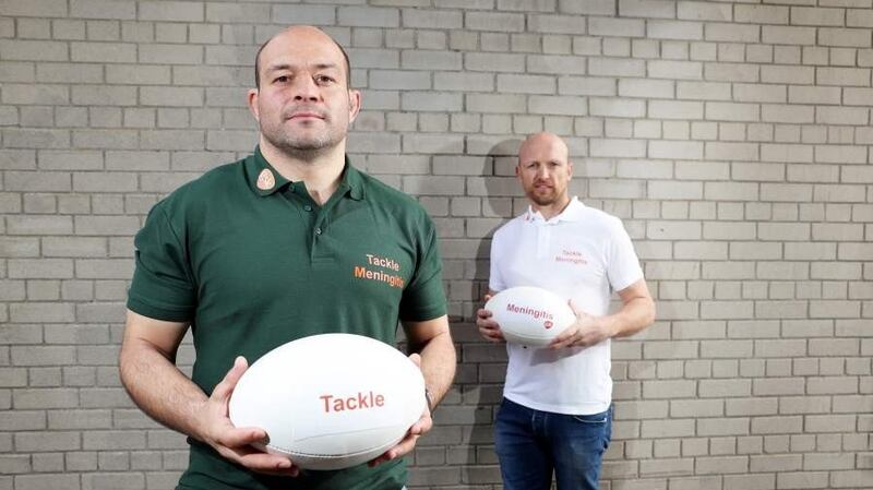 To mark World Meningitis Day, GSK has announced the launch of the Tackle Meningitis campaign in partnership with Irish rugby captain Rory Best and former England rugby player, Matt Dawson, whose son previously contracted the disease. Photograph: Jason Clarke
