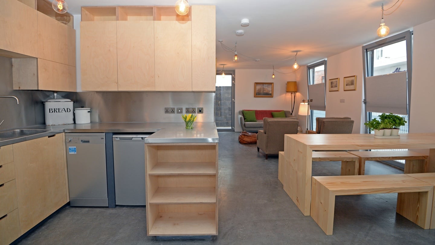 The kitchen/dining area. Photograph: Eric Luke