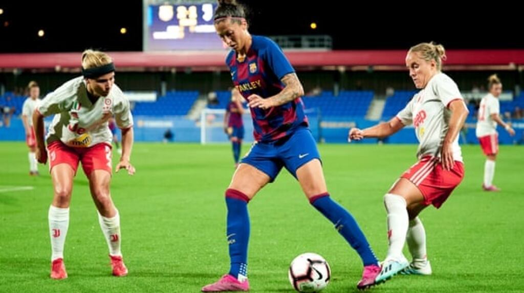 Barcelona’s Jenni Hermoso, the fourth-highest goalscorer for Spain, was one of the 189 representatives who voted for strike action. Photograph: Quality Sport Images/Getty Images