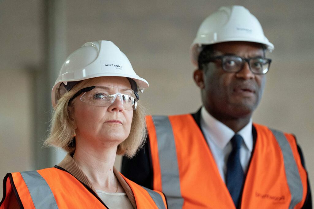 Kathy Sheridan: Those of a conspiratorial bent might wonder if the predictably provocative 45 per cent headline was designed to take the people’s eye off some more eye-popping proposals in the Truss/Kwarteng cauldron. Photograph: Stefan Rousseau/Pool/AFP via Getty Images