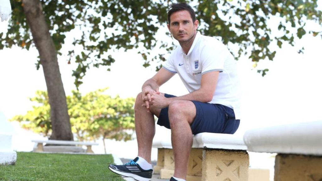 England midfielder Frank Lampard has announced his retirement from international football. Photograph: Egerton/PA Wire.
