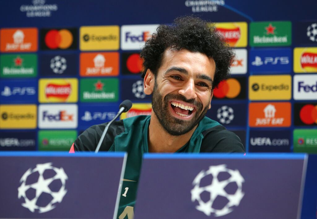Mohamed Salah has confirmed that he will stay at Liverpool for at least another season. Photograph: Alex Livesey/Getty Images