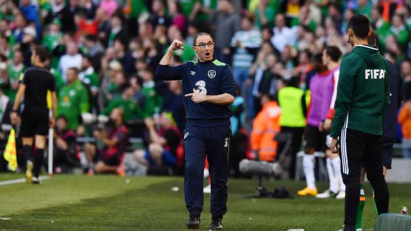 Martin O’Neill’s Ireland drew 1-1 at home to Austria in a vital World Cup qualifier. Photograph: Charles McQuillan/Getty