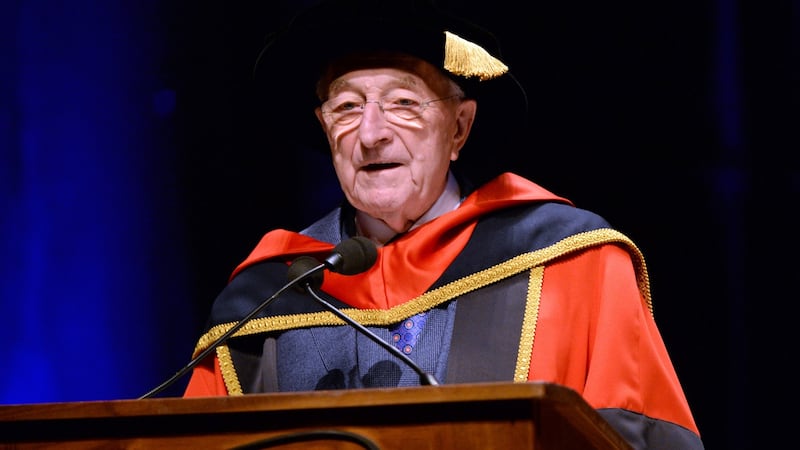 Martin Naughton, who was conferred with an honorary doctorate at DCU. Photograph: Dara Mac Dónaill