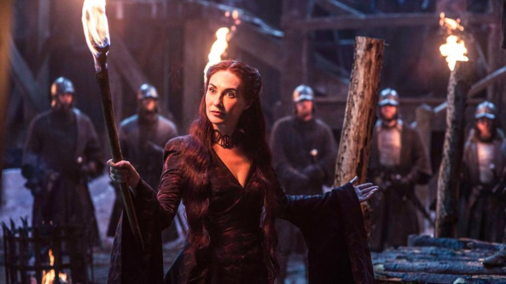 Melisandre adds a much needed dose of religious fanaticism to a plot already boiling over with  frothing blood lust.