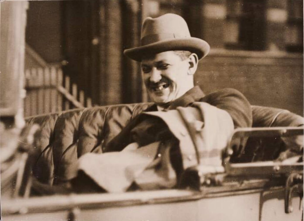 Michael Collins in London during the Anglo-Irish Treaty negotiations in 1921. Photograph: National Library of Ireland