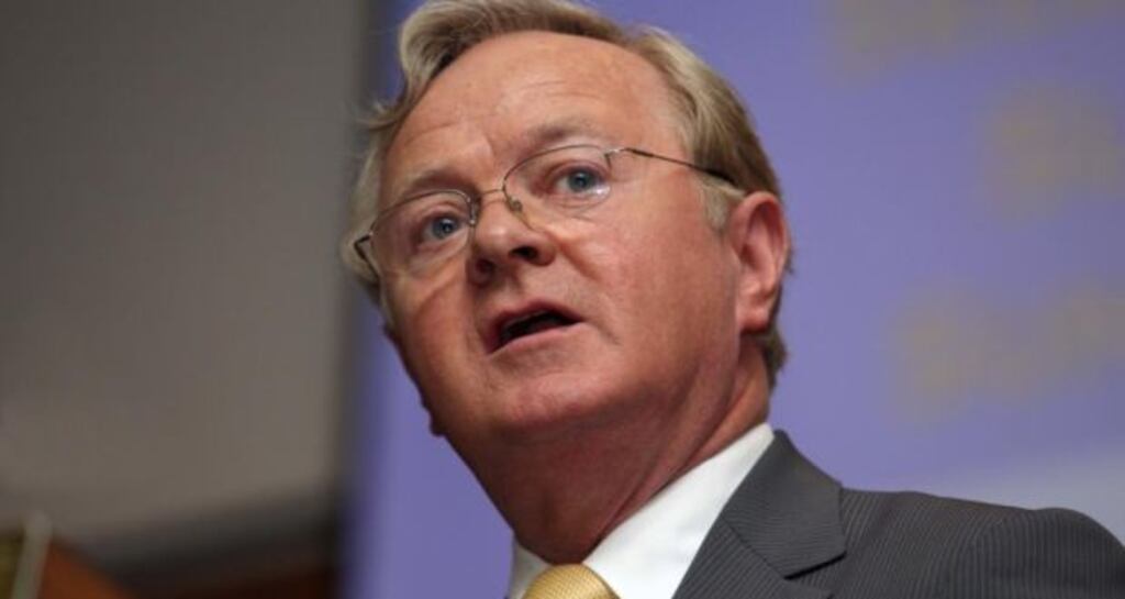 Jim Higgins (above) will be running alongside fellow MEP Mairéad McGuinness in the newly reconfigured Midlands North-West constituency.