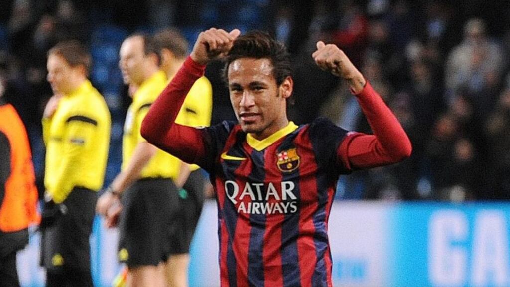 Tax charges relate to the transfer for Neymar from Santos to Barcelona. Photograph: Peter Powall/EPA