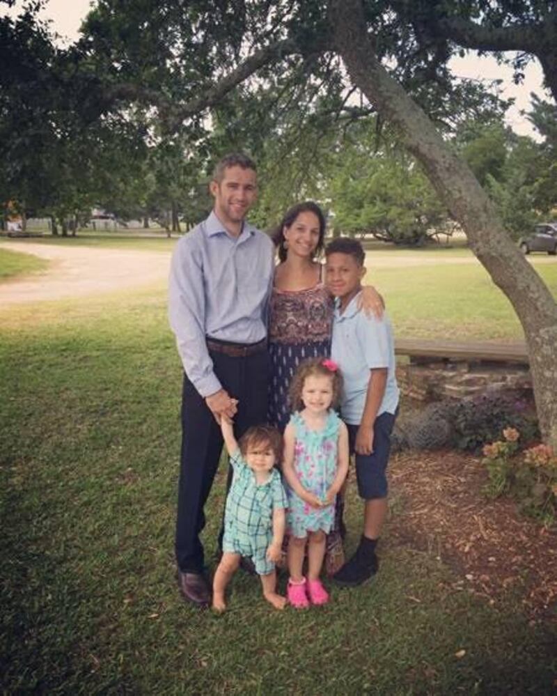 Keith Byrne and his family