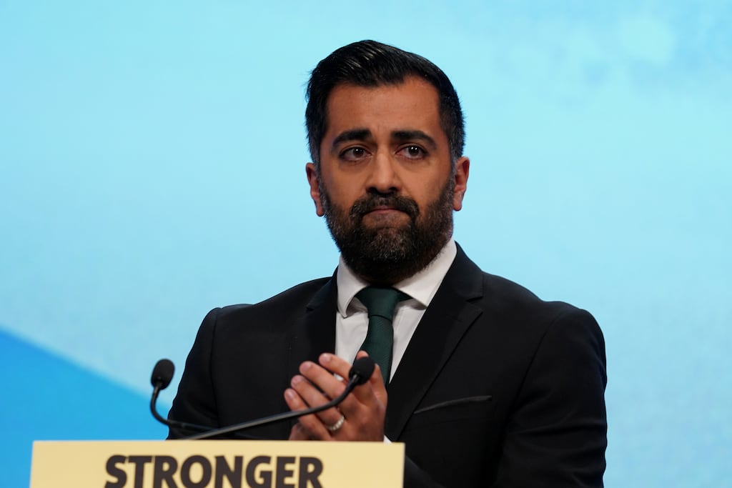SNP leader Humza Yousaf has attacked the 'unmitigated disaster' of Brexit and promised to lead Scotland back into the European Union if it becomes independent from the UK. Photograph: Peter Summers/Getty