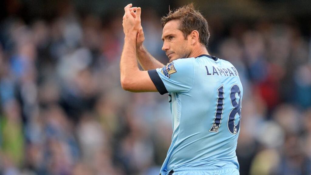 Manchester City’s deal to keep Frank Lampard until the end of the season has been condemned by supporters of New York City FC. Photograph: Martin Rickett/PA