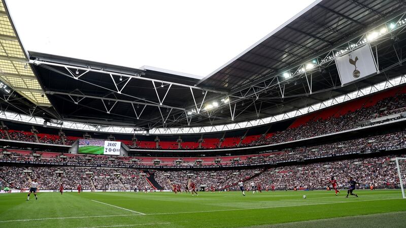 Tottenham’s move to Wembley has seen matchday revenue increase. Photograph: Julian Finney/Getty
