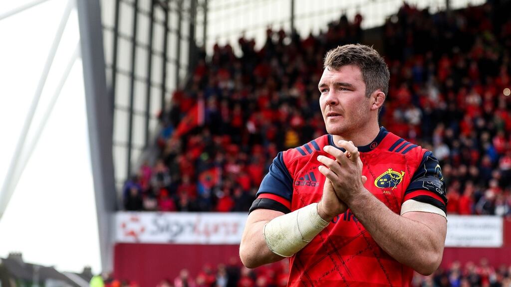 Munster’s Peter O’Mahony has not made the trip to America with Joe Schmidt’s squad. Photograph: Tommy Dickson/Inpho