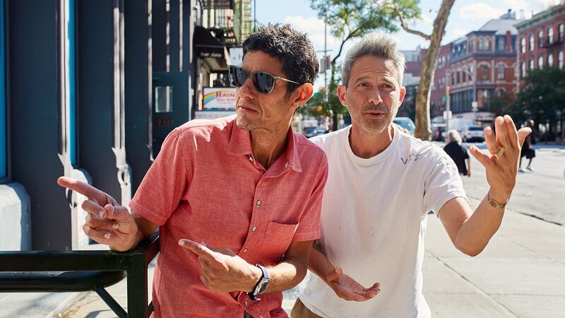 The Beastie Boys’ Michael “Mike D” Diamond, left, and Adam “Ad-Rock” Horovitz, in Manhattan. Photograph: Brad Ogbonna/The New York Times