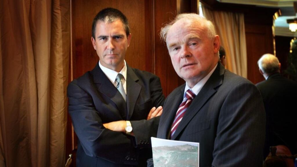 Petrel Resources managing director David Horgan and the company’s chairman, John Teeling. Photograph: Brenda Fitzsimons
