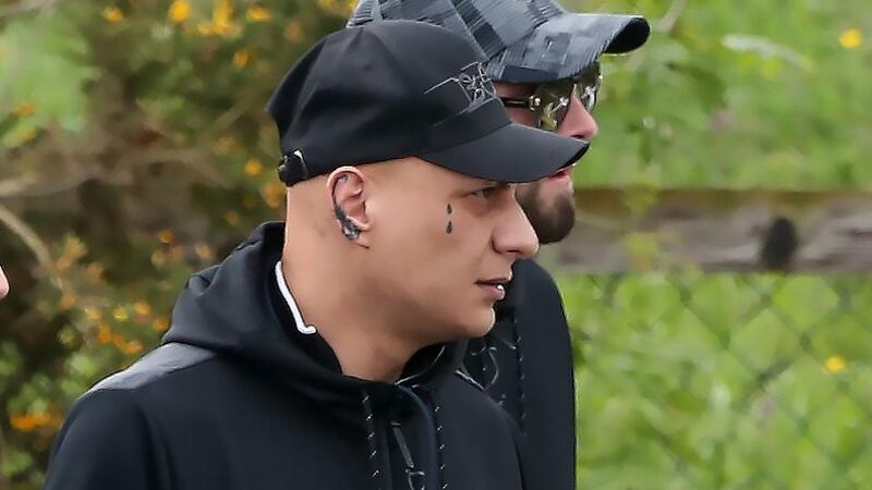 Hamid Sanambar, left, was shot dead in the front garden of a house on Kilbarron Avenue. Photograph: Collins Dublin