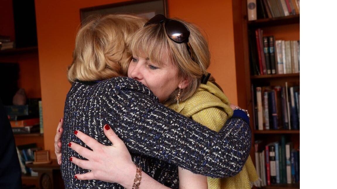 Emma Mhic Mhathúna and Sabina Higgins. Photograph: Emma Mhic Mhathúna