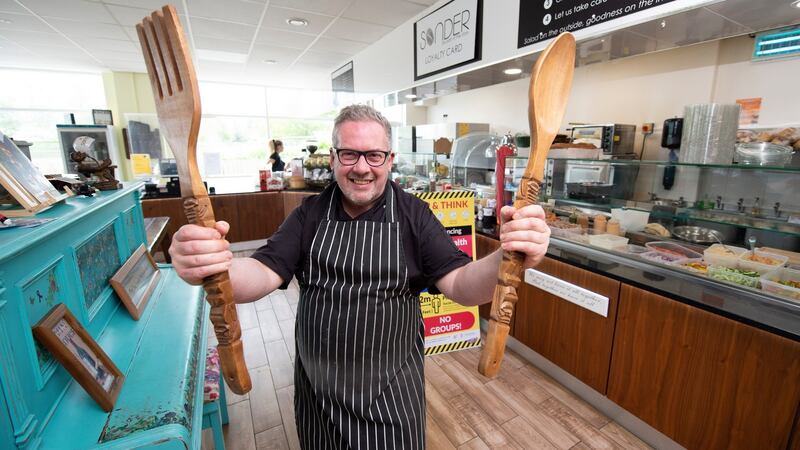 Chef Martin Anderson in his restaurant, Sonder, in Letterkenny, Co Donegal. Photograph: Joe Dunne