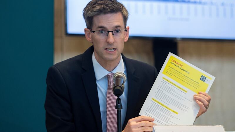 Acting chief medical officer Dr Ronan Glynn, said updated Covid-19 measures introduced last week “would not be expected to impact on the trajectory of the disease until early next week” . Photograph: Colin Keegan/Collins Dublin