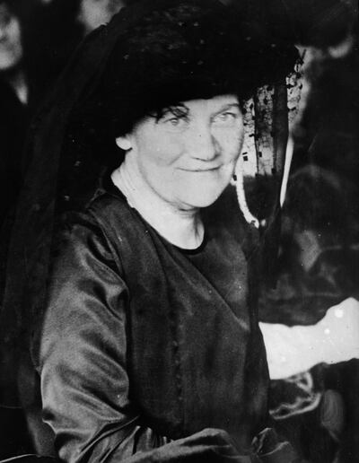 Mary MacSwiney at Mountjoy Prison in Dublin during the hunger strike in 1922. Her brother Terence died at Brixton Prison in London after a hunger-strike of 74 days. Photograph: Topical Press Agency/Getty Images