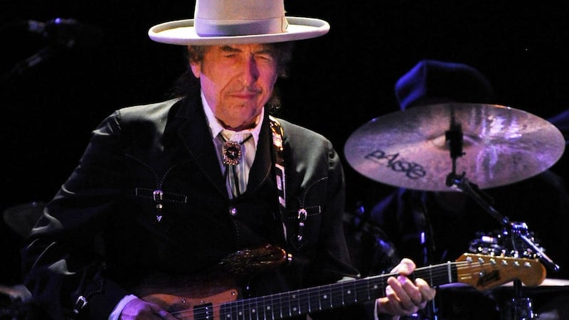 Bob Dylan performing during the Bluesfest music festival near Byron Bay. Photograph: Torsten Blackwood/AFP/Getty Images