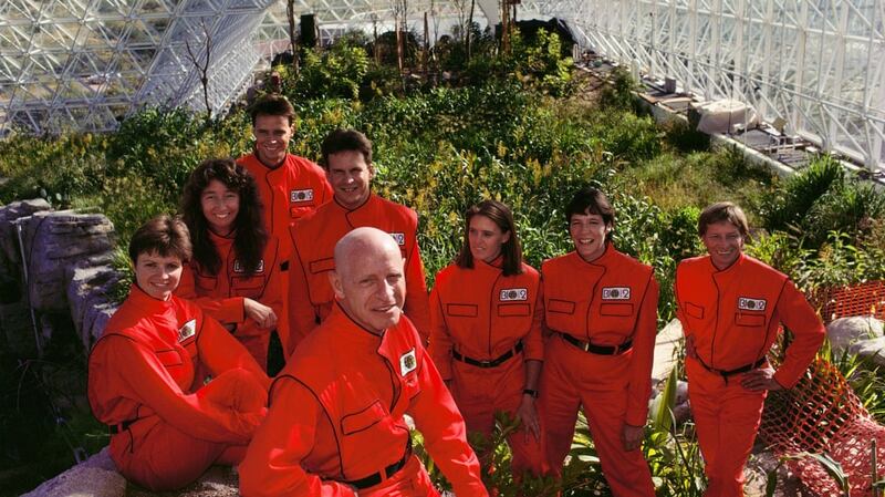 The Biosphere 2 crew in Spaceship Earth