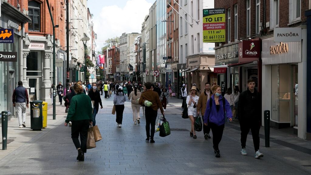 The weekly €350 PUP will likely be cut in three or four steps until it is at the same rate as basic social welfare payments. File photograph:Gareth Chaney/Collins