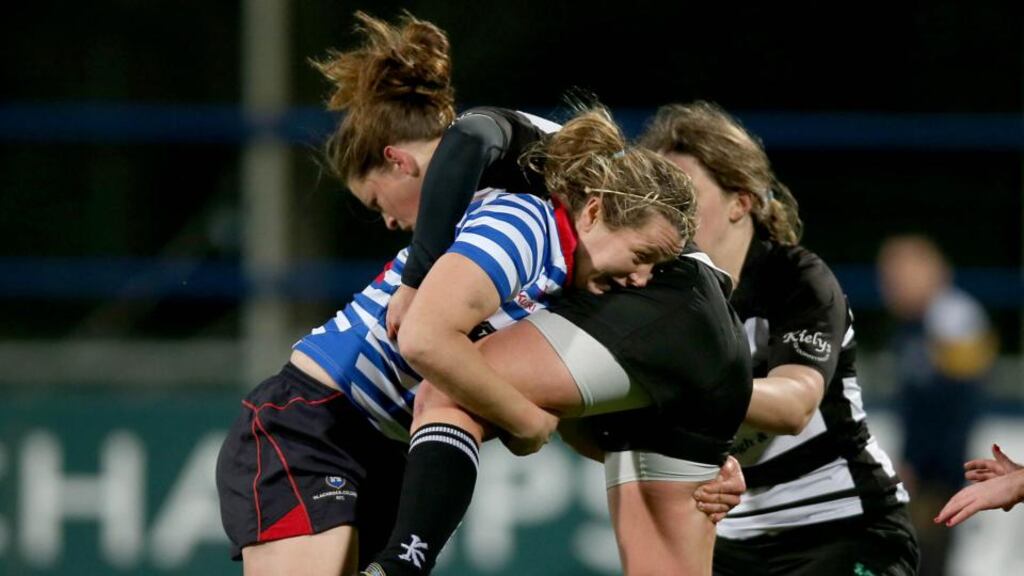 Jeamie Deacon in action for Blackrock.