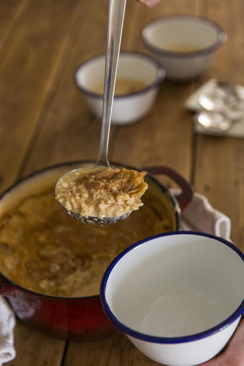 Caramelised rice pudding. Photograph: Emma Jervis