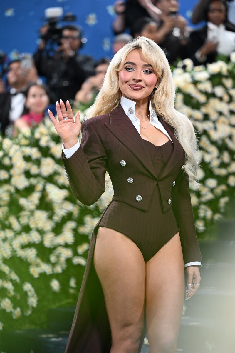 Sabrina Carpenter at the Met Gala. Photograph: Nina Westervelt/The New York Times