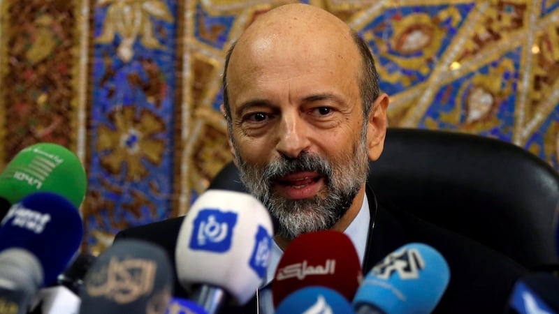 Jordanian prime minister Omar al-Razzaz emphasises “self-reliance rather than dependence on international assistance”. Photograph: Muhammad Hamed/File Photo/Reuters