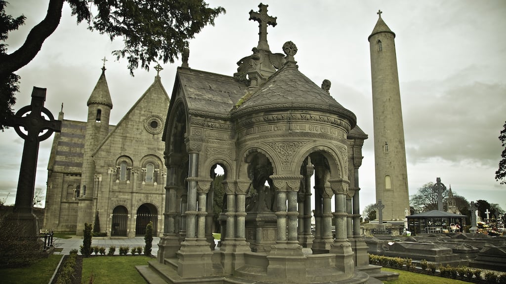 Glasnevin cemetery may be a place where some of the best-known names of Ireland’s past lie, but it’s also a living part of Dublin’s history. Photograph: Getty Images